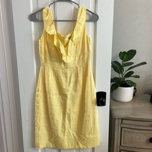 Antonio Melani Yellow Linen Dress Size 0